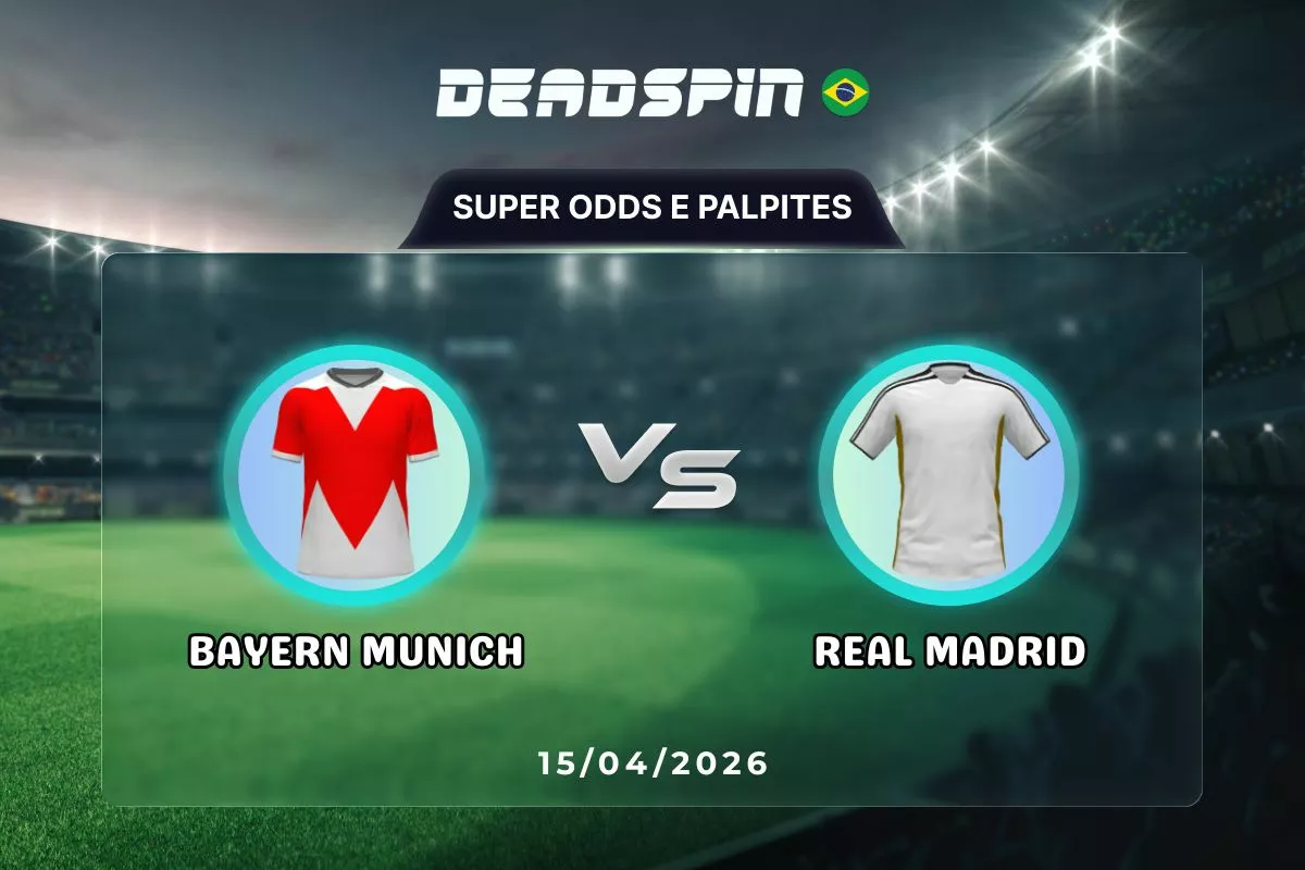 Bayern Munich x Real Madrid – Super Odds, Palpites e Promoções – 15/04/2026