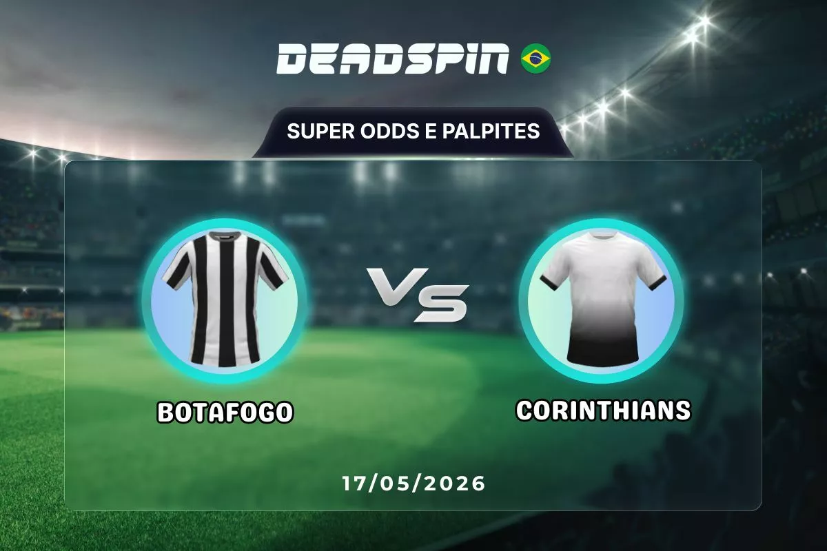 Botafogo x Corinthians | Super Odds, Palpites e Promoções | 17/05/2026