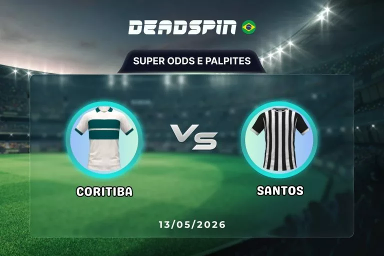 Coritiba x Santos Super Odds, Palpites e Promoções