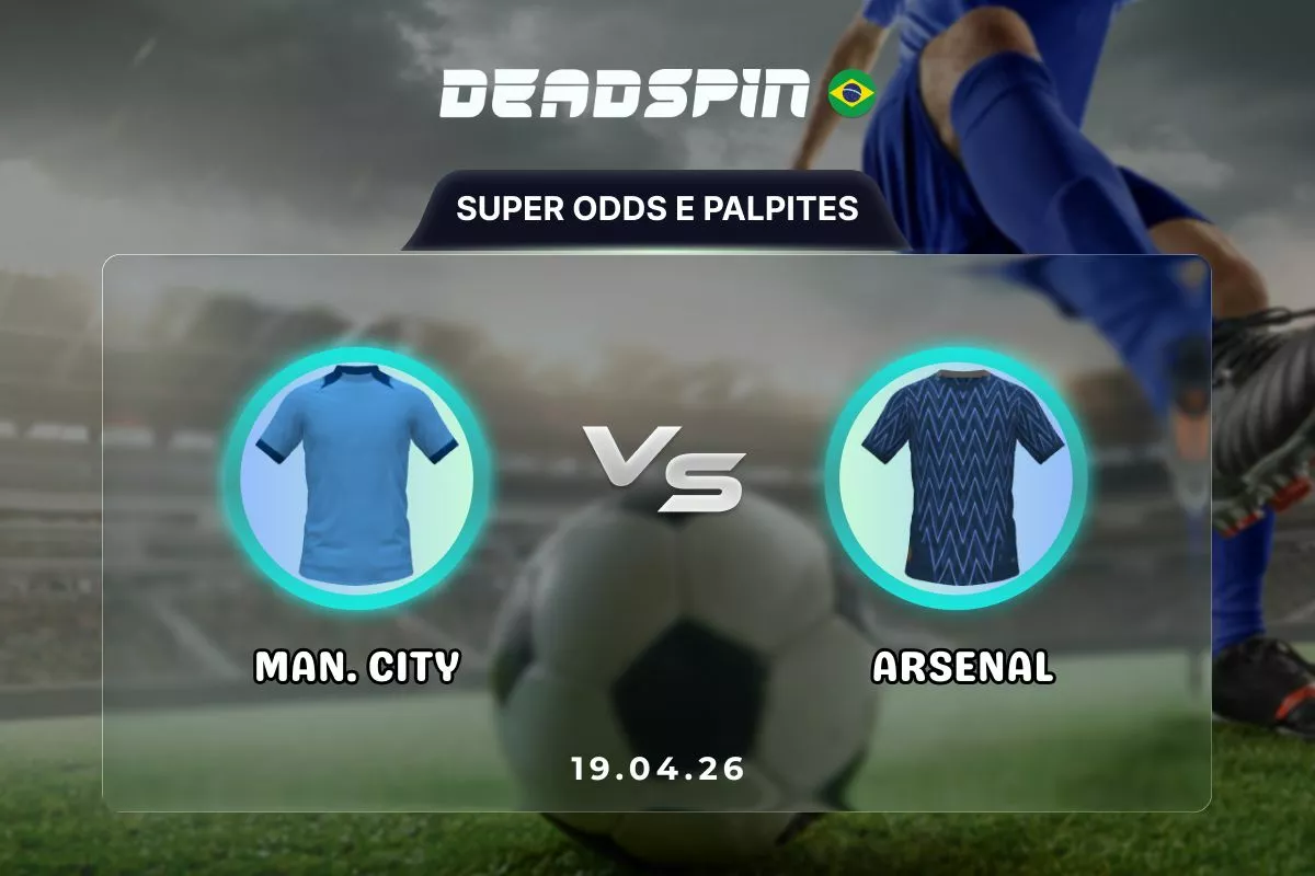 Man City x Arsenal – Super Odds, Palpites e Promoções – 19/04/2026