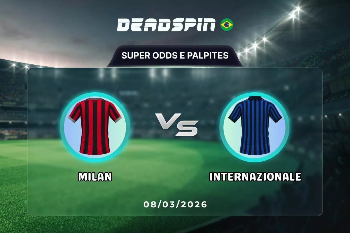 Milan x Internazionale – Super Odds, Palpites e Promoções – 08/03/2026