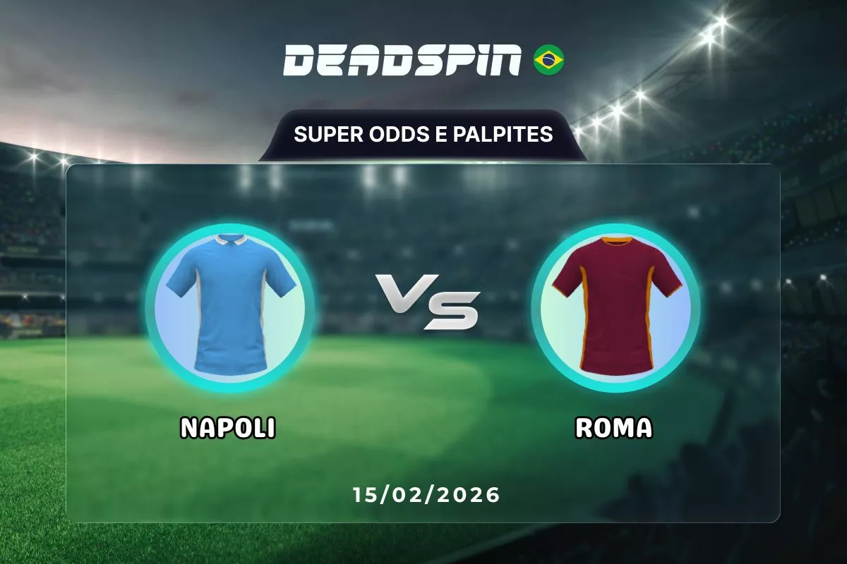 Napoli x Roma | Super Odds, Palpites e Promoções | 15/02/2026