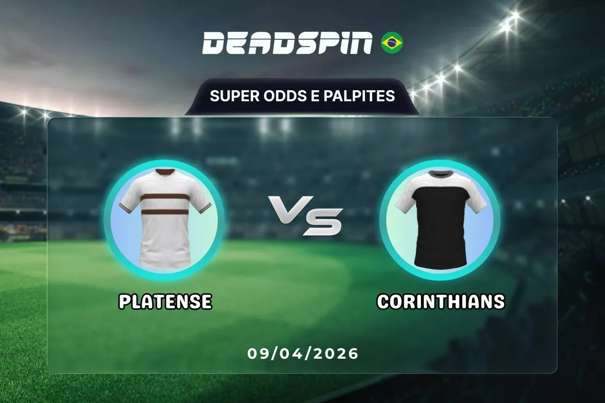 Platense x Corinthians – Super Odds, Palpites e Promoções – 09/04/2026
