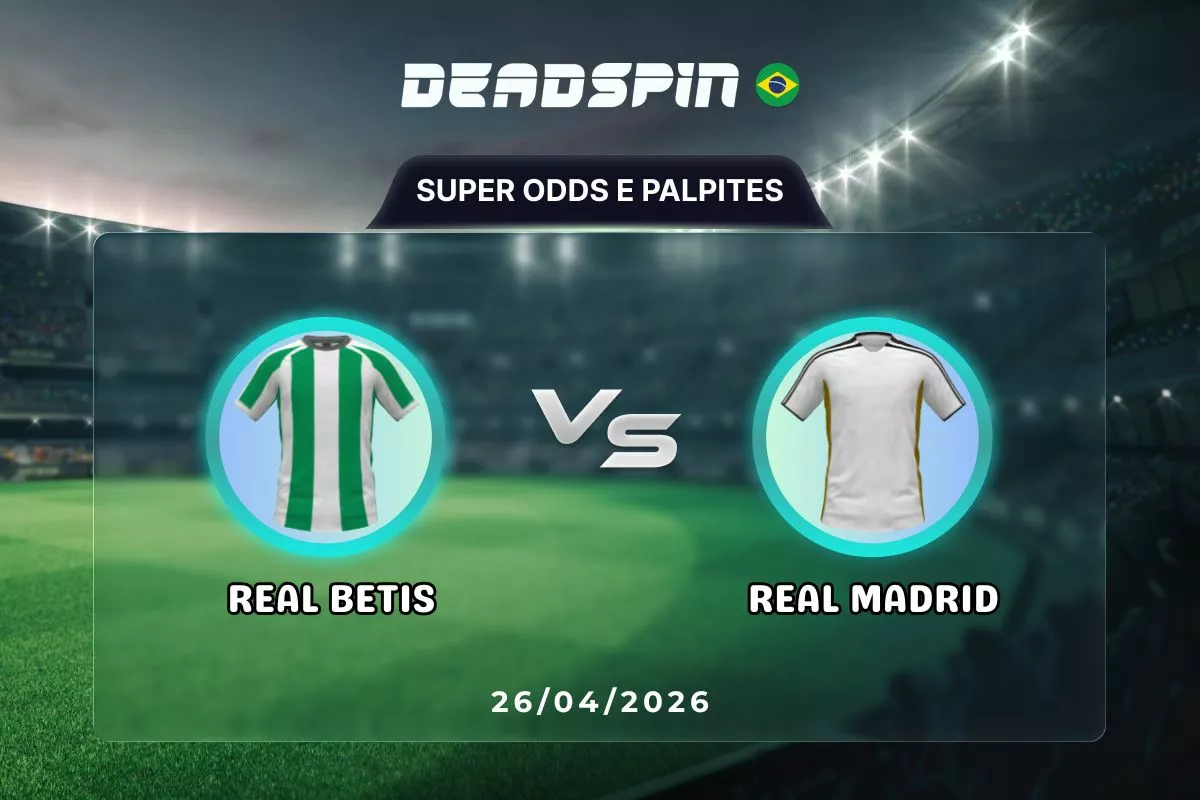 Real Betis x Real Madrid – Super Odds, Palpites e Promoções – 26/04/2026