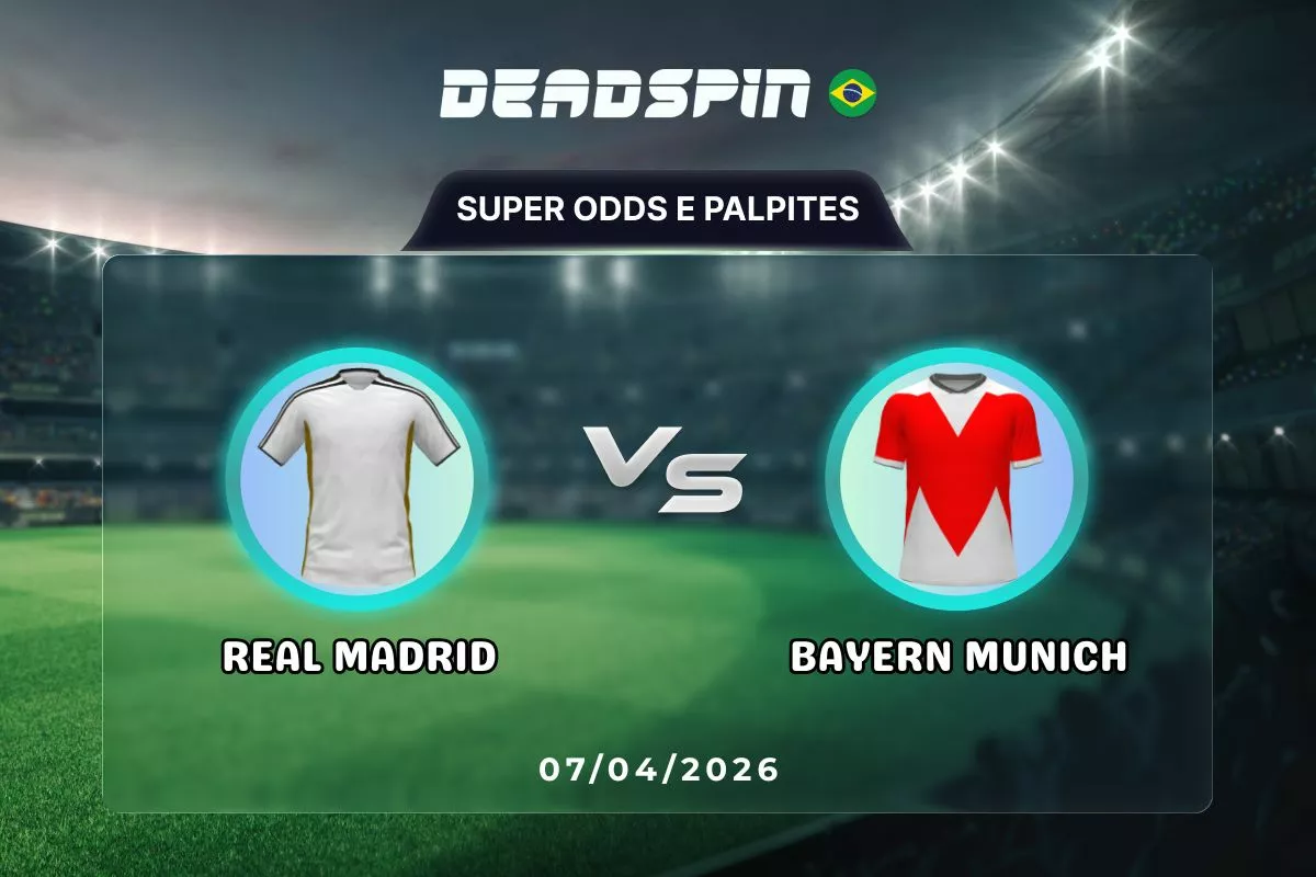 Real Madrid x Bayern Munich – Super Odds, Palpites e Promoções – 07/04/2026