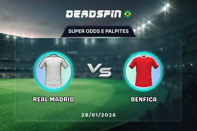 Real Madrid x Benfica Super Odds, Palpites e PromoÃ§Ãµes