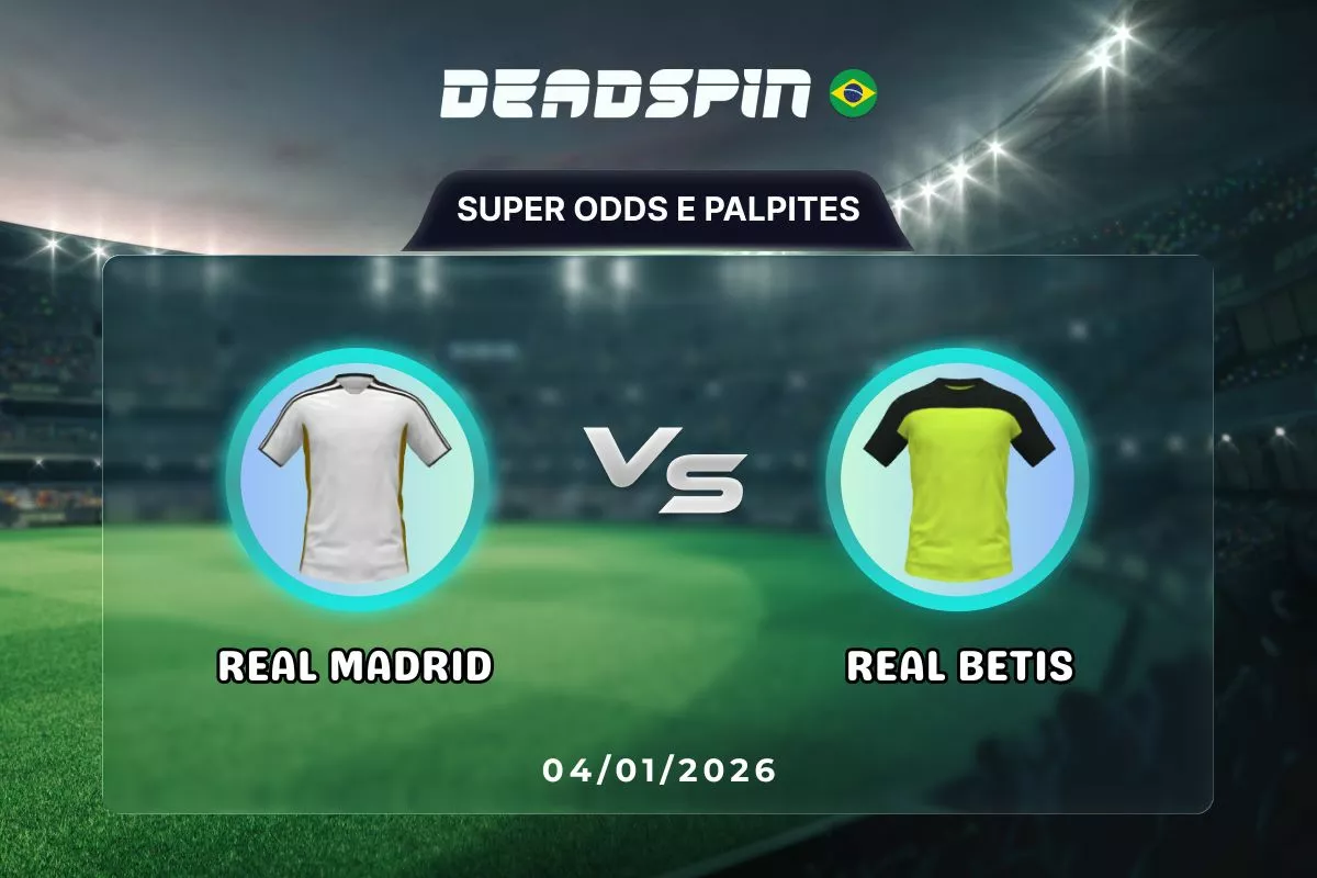 Real Madrid x Real Betis | Super Odds, Palpites e Promoções | 04/01/2026