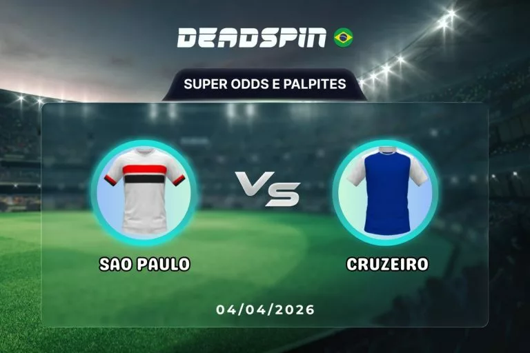 Sao Paulo x Cruzeiro - Super Odds, Palpites e Promoções