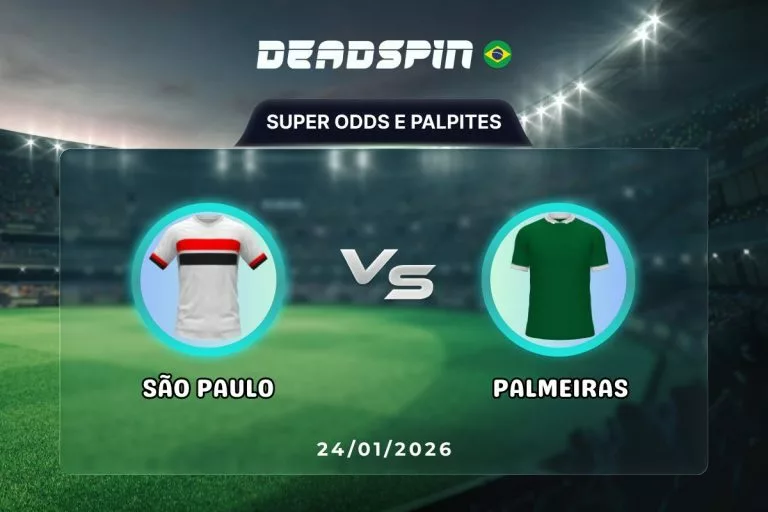 São Paulo x Palmeiras Super Odds, Palpites e Promoções