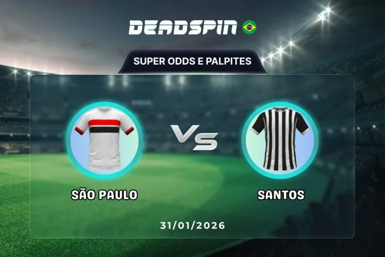 São Paulo x Santos Super Odds, Palpites e Promoções