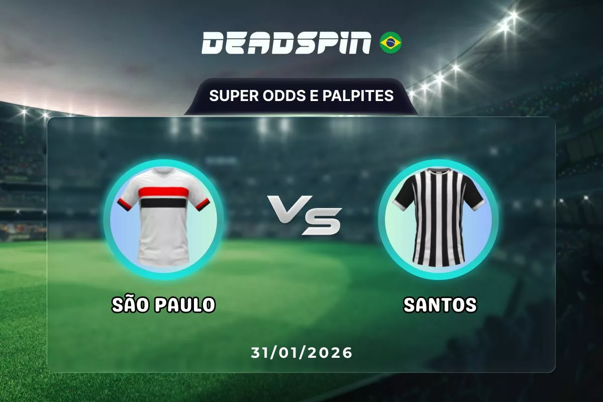 São Paulo x Santos | Super Odds, Palpites e Promoções | 31/01/2026