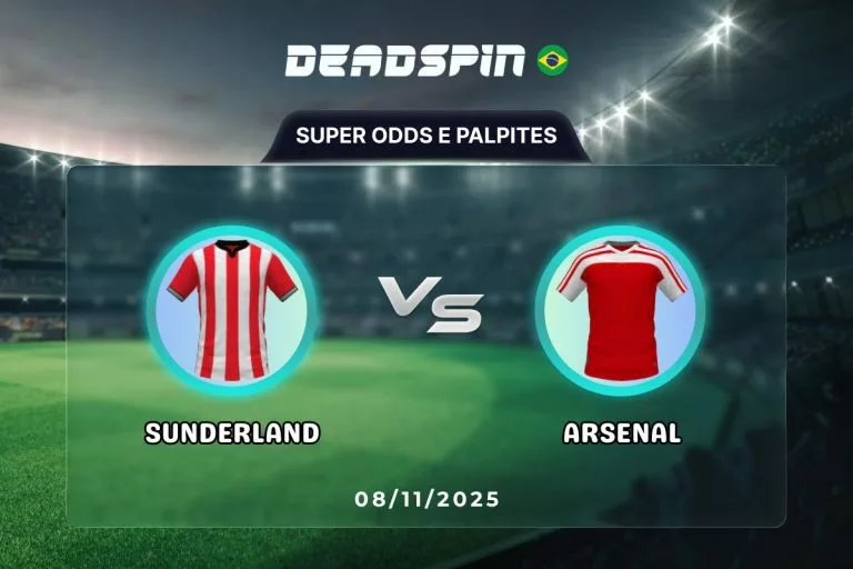 Sunderland x Arsenal Super Odds, Palpites e Promoções