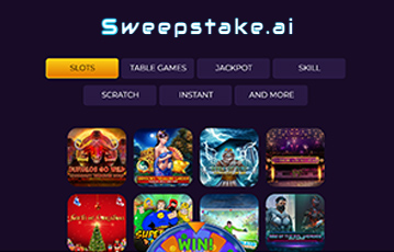Explore wide selection of games at Sweepstake AI