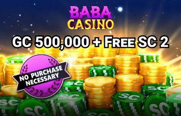 Baba Casino sign up bonus