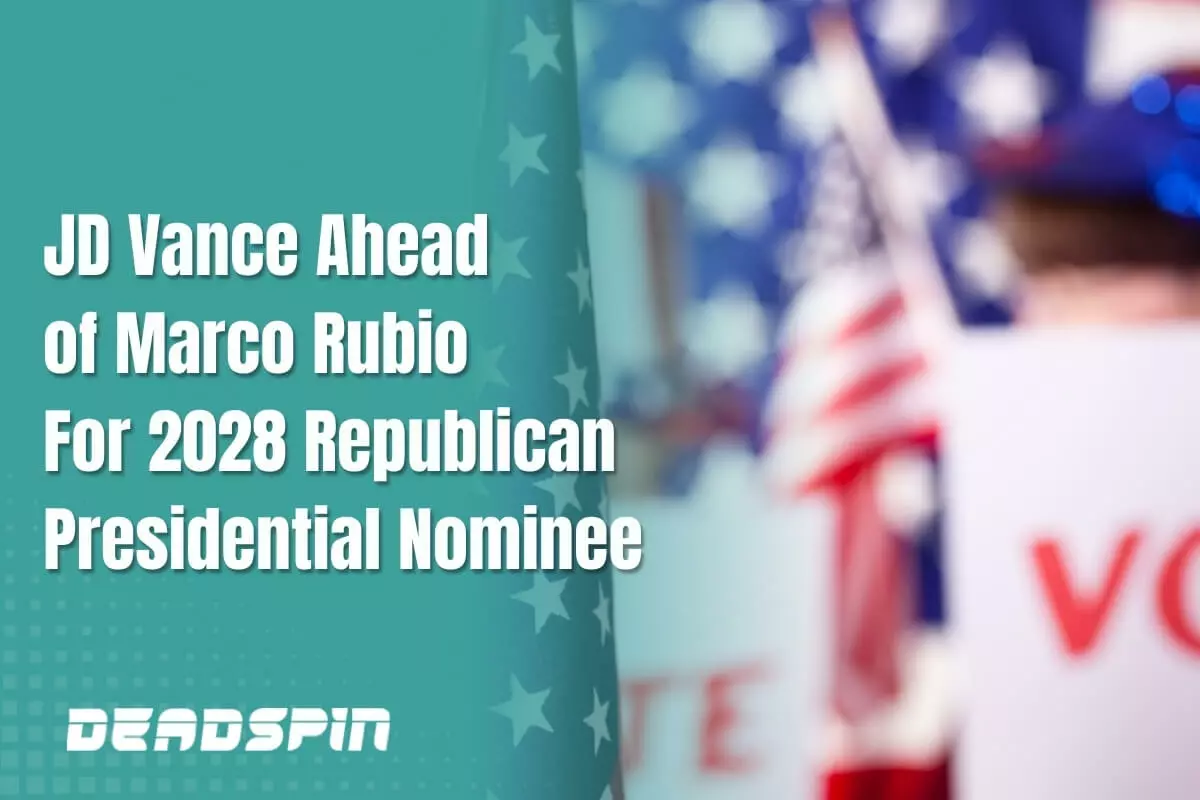 JD Vance Ahead of Marco Rubio For 2028 Republican Presidential Nominee at Kalshi