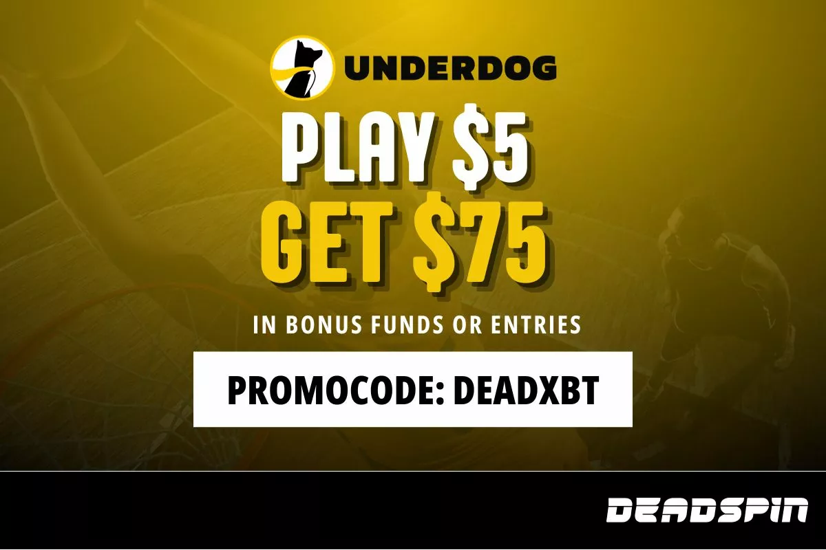 Underdog Promo Code DEADXBT: Get Play $5 Get $75 Bonus for Lakers vs Nuggets