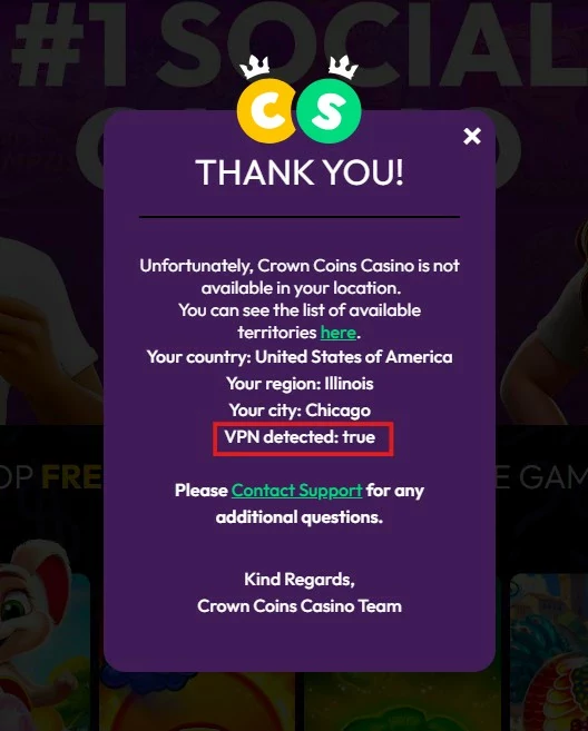 Crowncoins vpn