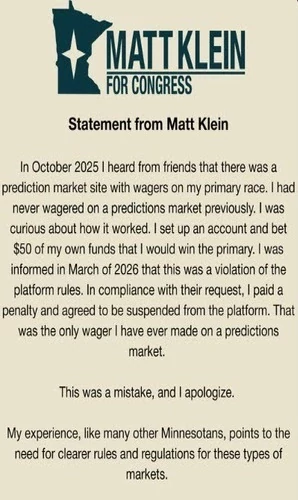 Matt Klein prediction markets post