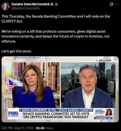 US Senator Dave McCormick, X Post