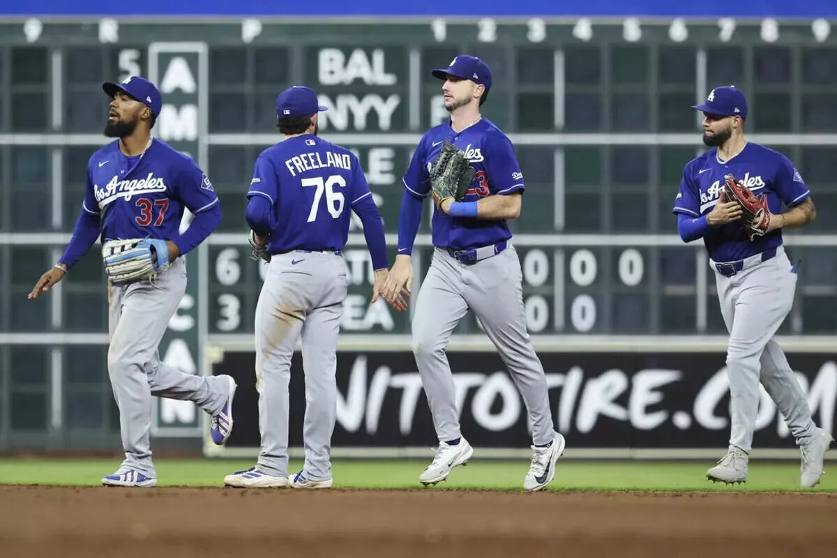 Los Angeles Dodgers team shot