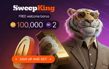 SweepKing welcome bonus