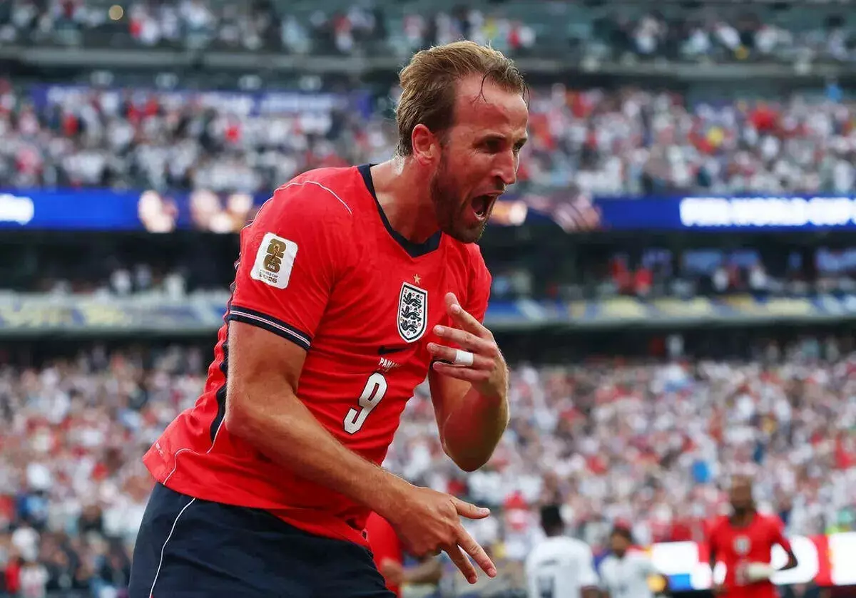 Harry Kane scored England's second goal against Panama