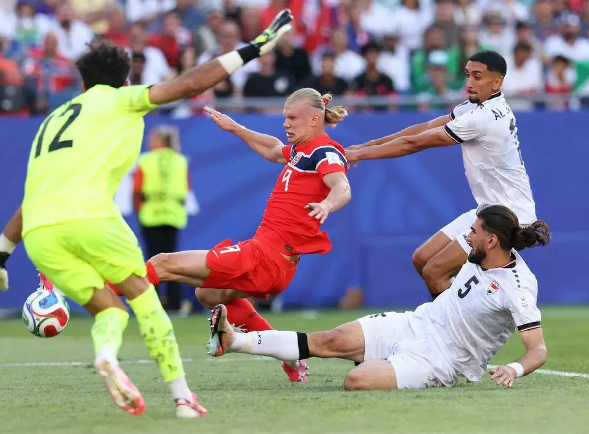 Haaland score in World Cup vs Iraq