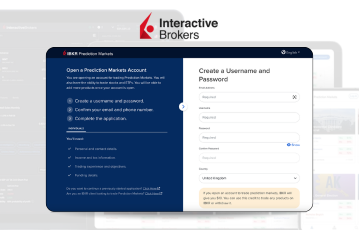 Interactive Brokers Sign Up Screen