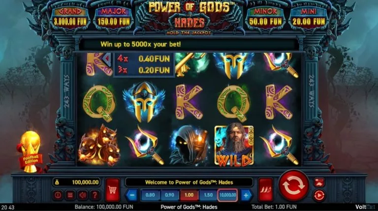 power of gods hades football edition slot