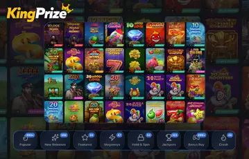 KingPrize Games Selection