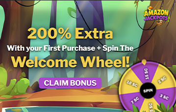 Amazon Jackpots Welcome Wheel Spin