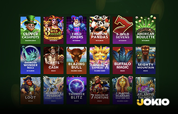 Jokio Casino Games Selection