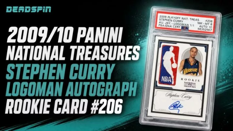 2009/10 Panini National Treasures Stephen Curry Logoman Autograph Rookie Card #206