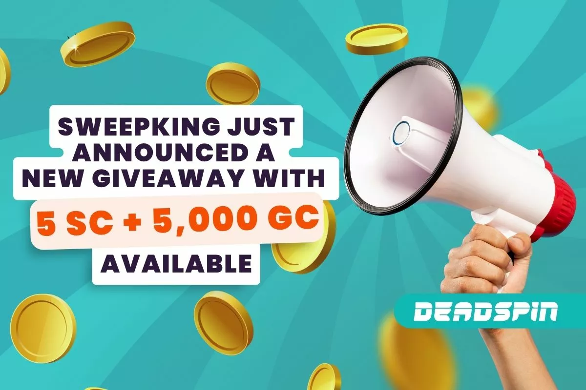 SweepKing Just Announced a New Giveaway With 5 SC + 5,000 GC Available