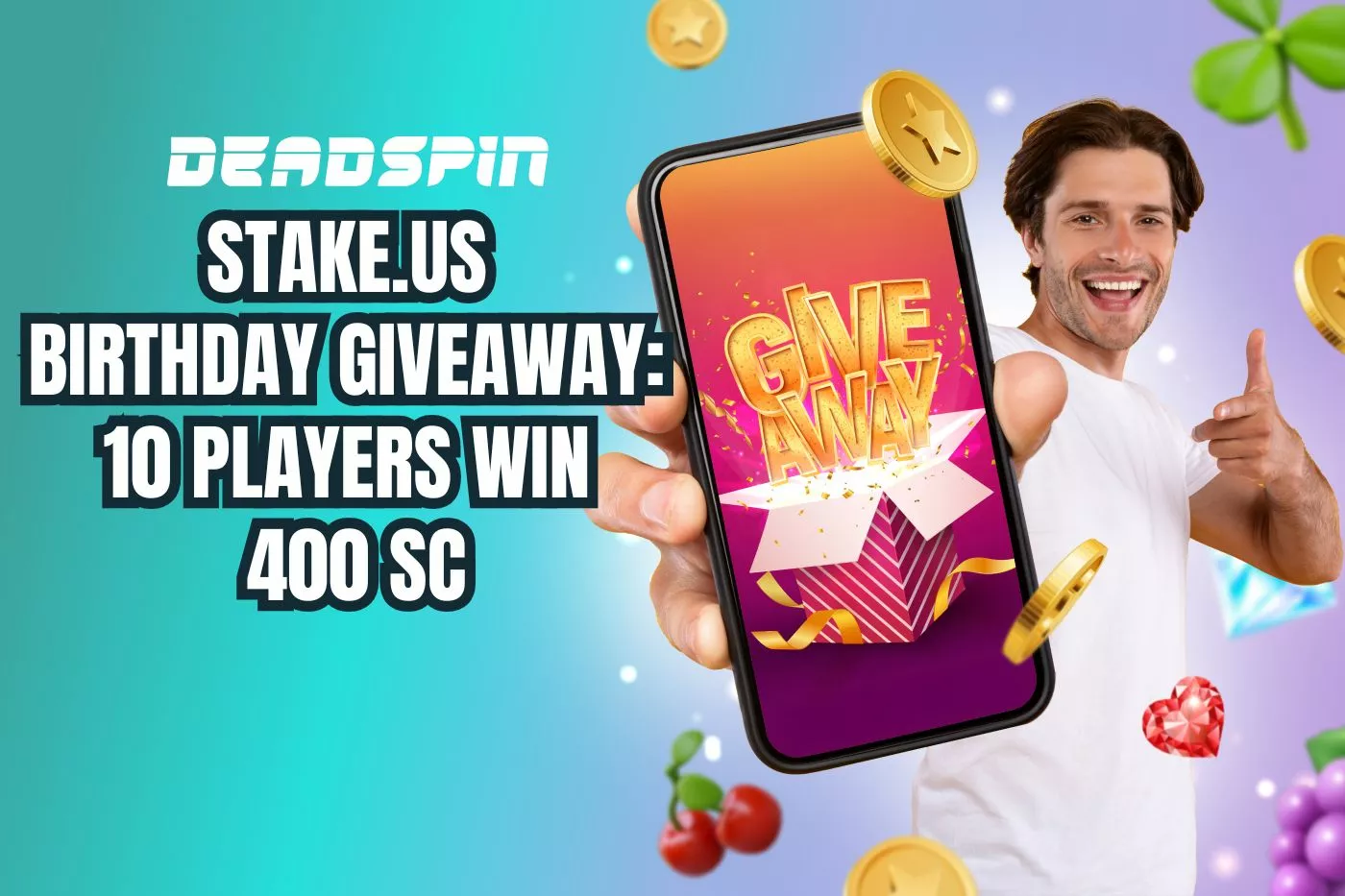 Stake.us Birthday Giveaway: 10 Players Win 400 SC