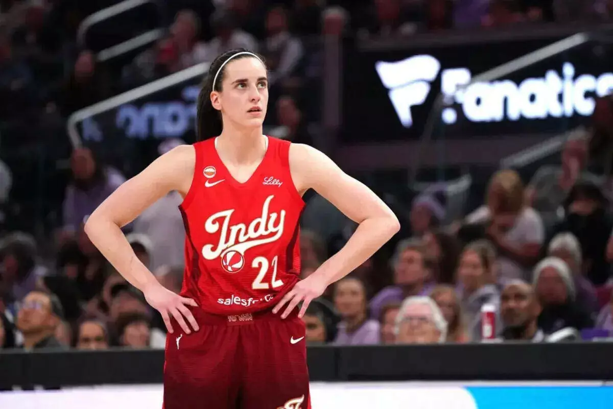 Indiana Fever guard Caitlin Clark plays against the Golden State Valkyries