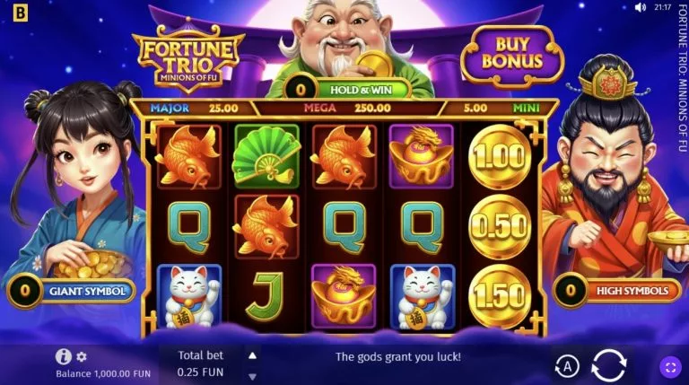 fortune trio minions of fu slot