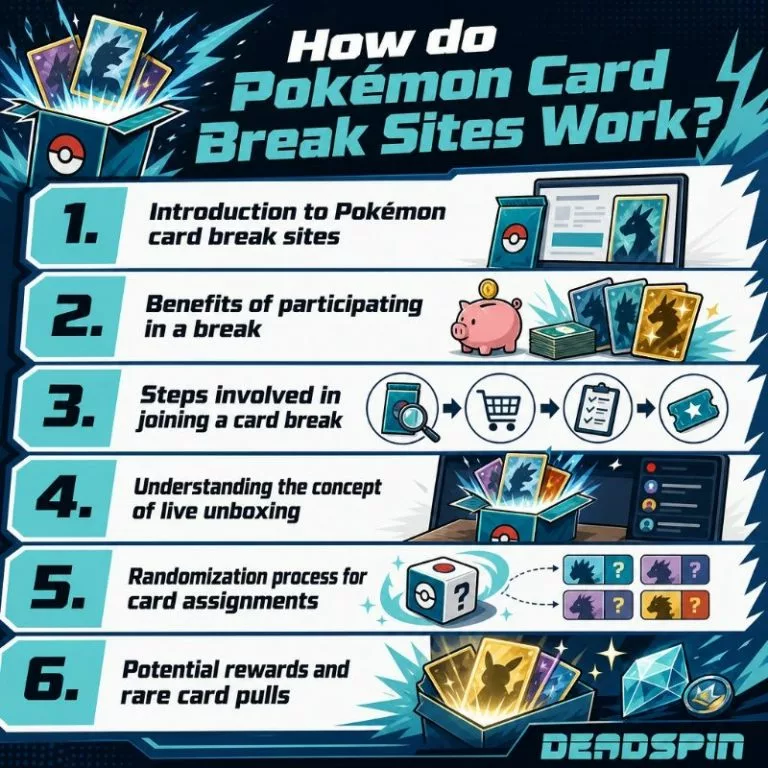 How do Pokémon Card Break Sites Work?