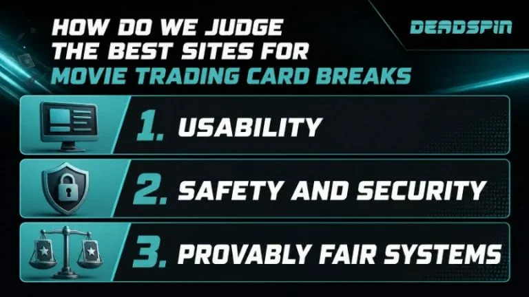 How do we judge the best sites for movie trading card breaks