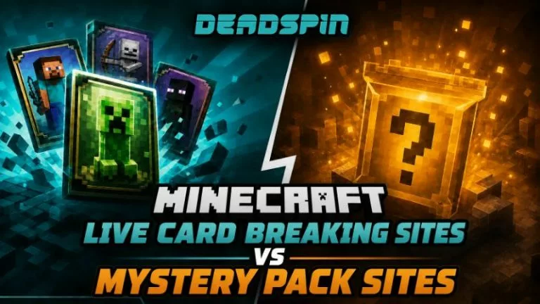 Minecraft Live Card Breaking Sites vs Mystery Pack Sites
