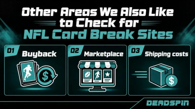 Other Areas We Also Like to Check for NFL Card Break Sites