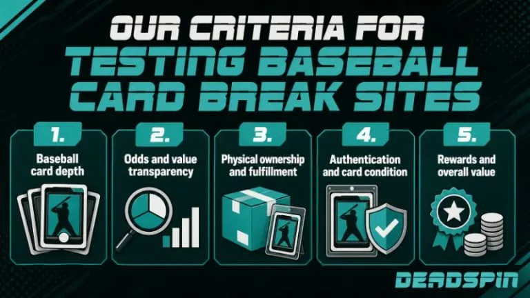 Our Criteria for Testing Baseball Card Break Sites
