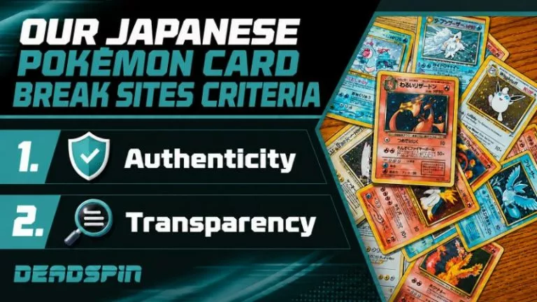 Our Japanese PokÃ©mon Card Break Criteria