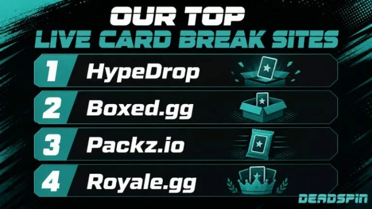 Our Top Live Card Break Sites
