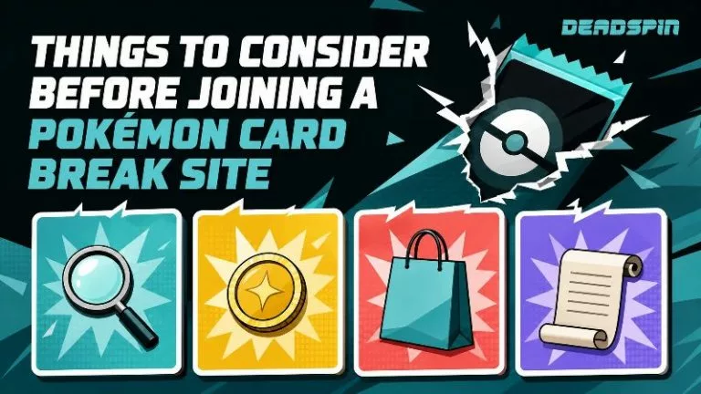 Things to consider before joining a Pokémon card break site