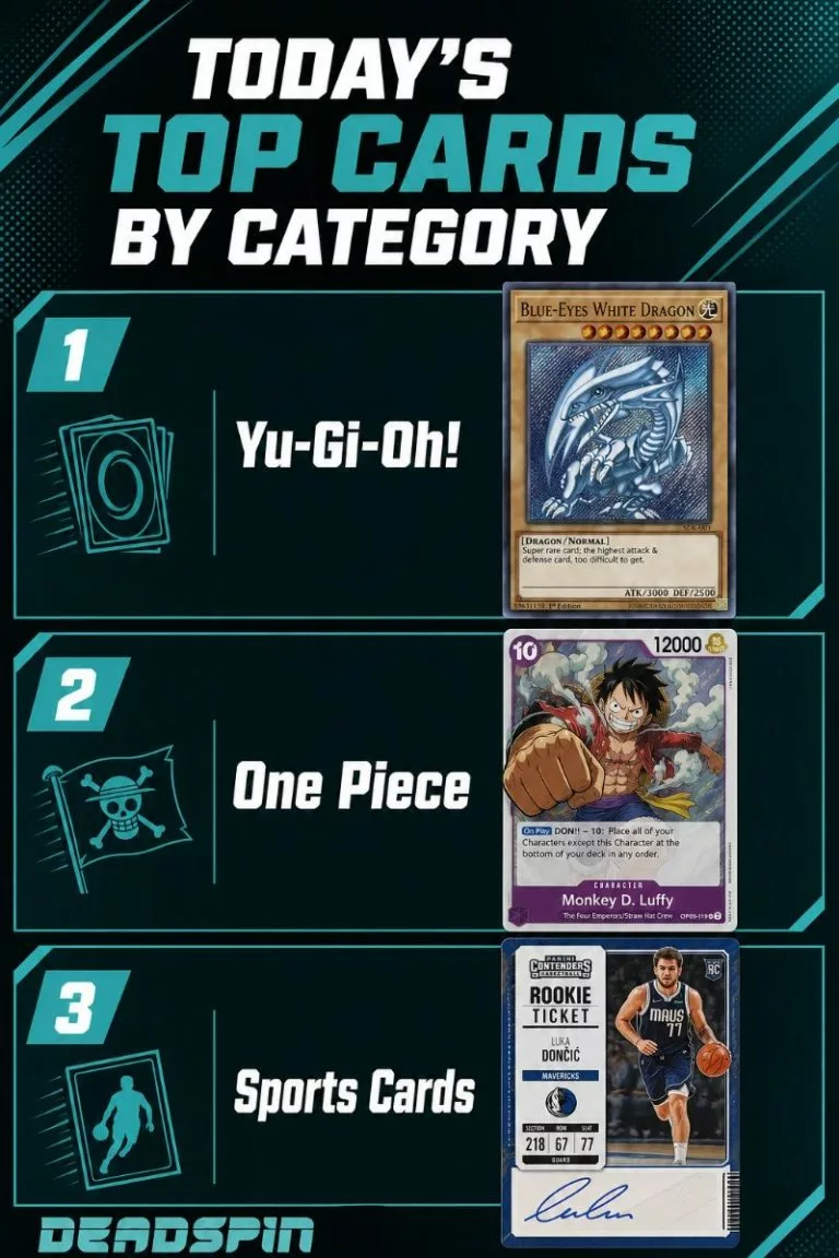 Todayâs Top Cards by Category