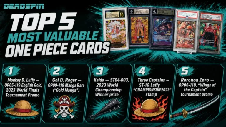 Top 5 most valuable One Piece cards