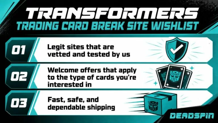 Transformers trading card break site wishlist