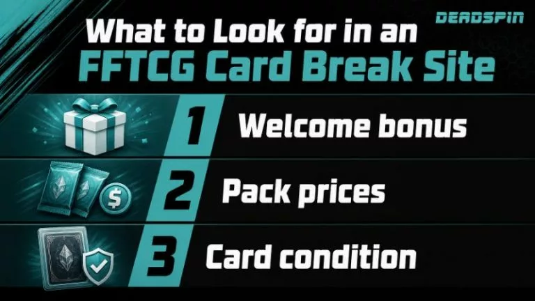 What to Look for in an FFTCG Card Break Site