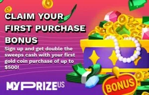 MyPrize.US Promo Code: Up To 300,000 Gold Coins, 30 SC &amp; 10 Free Spins